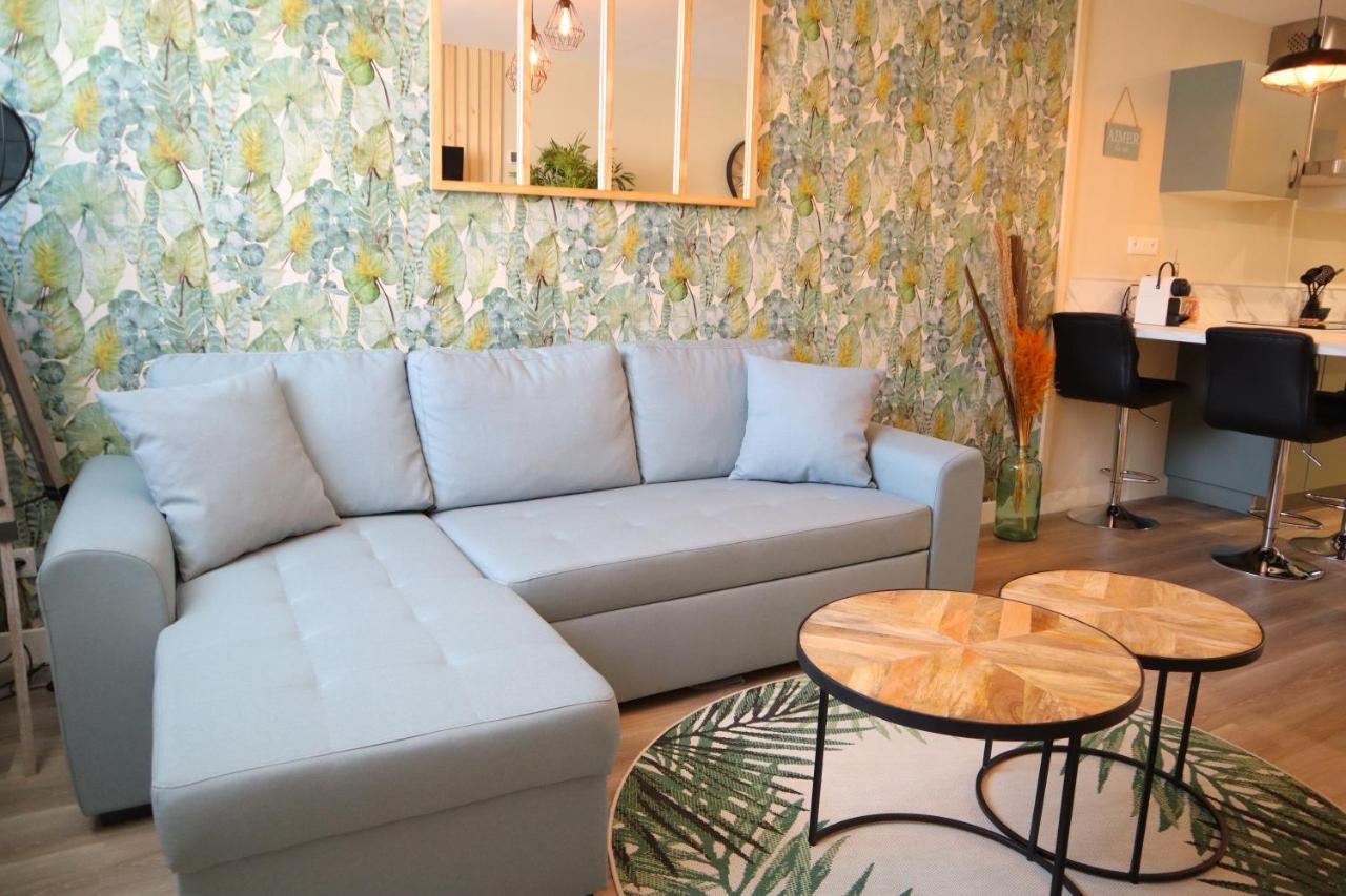 Appartement 1 Chambre Ambiance Tropicale - Centre De Bourbourg, Terrasse Privee Luaran gambar